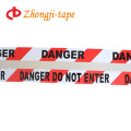 with word red and white pe danger tape